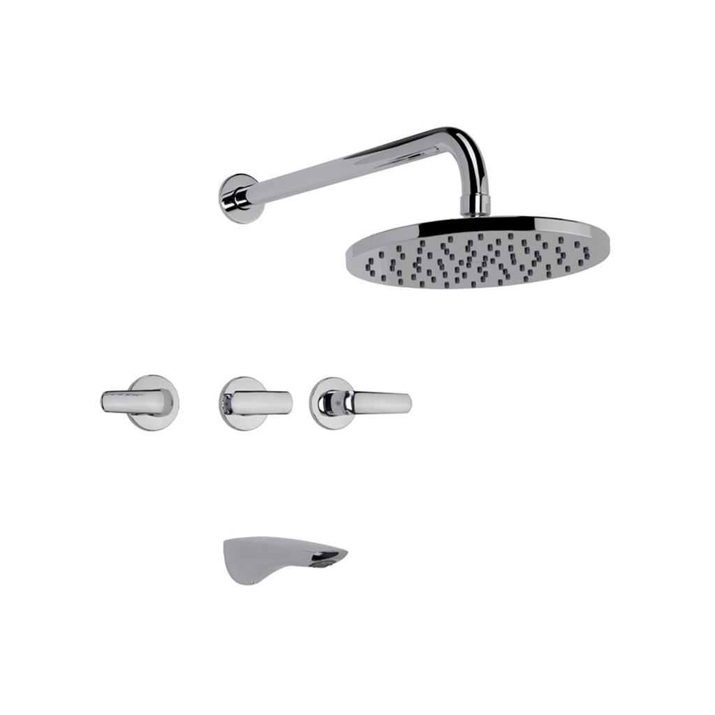 Grifería de Ducha con Transferencia FV Línea Epuyén Cromo 103/L2