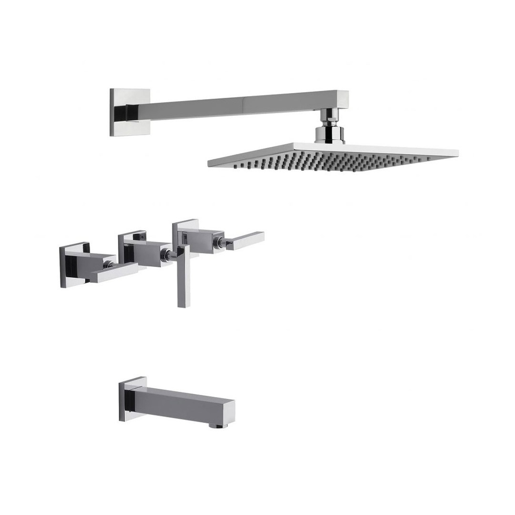 Grifería de Ducha con Transferencia FV Línea Dominic Lever Cromo 103R/85L