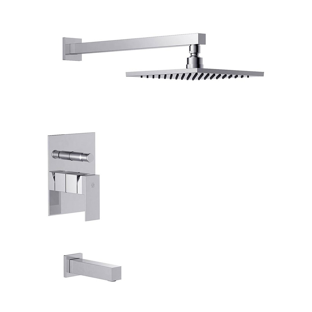 Grifería Monocomando de Ducha FV Línea Dominic Cromo 106/85N