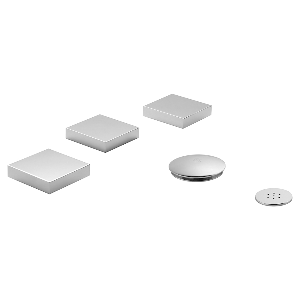 Grifería Doble Comando de Bidet FV Línea Chaltén Cromo 295/H4