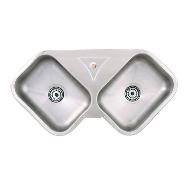 Pileta de Cocina Esquinera Mi Pileta Lujo 67x67x18cm 350