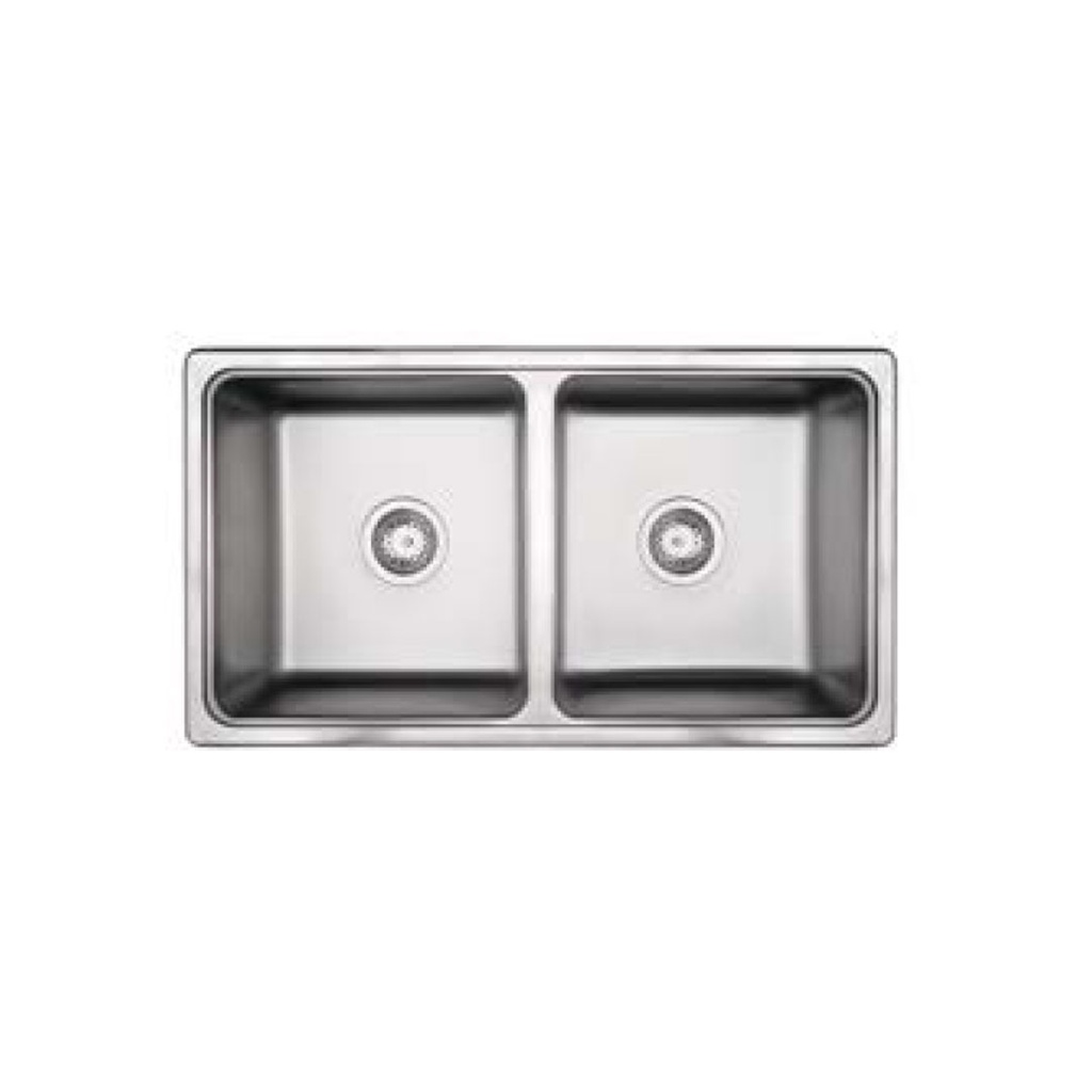 Pileta de Cocina Doble Mi Pileta Lujo (Enc.) 76x41x17cm 786-E