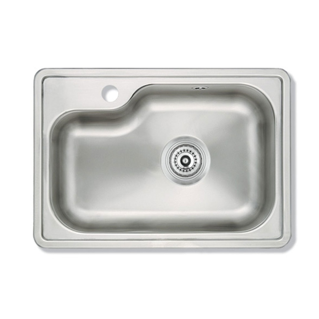 Pileta de Cocina Simple Mi Pileta (Enc.) 54x36x20cm Satinada 801E