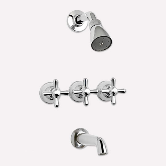 Grifería de Ducha con Transferencia Peirano Ares Cromo 434/CR