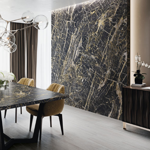 Porcelanato Cifre Black Golden Pulido 120x260