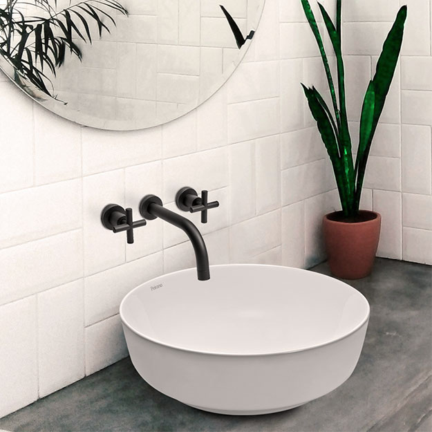 Grifería de Pared para Lavatorio Peirano Black Velvet 62-190