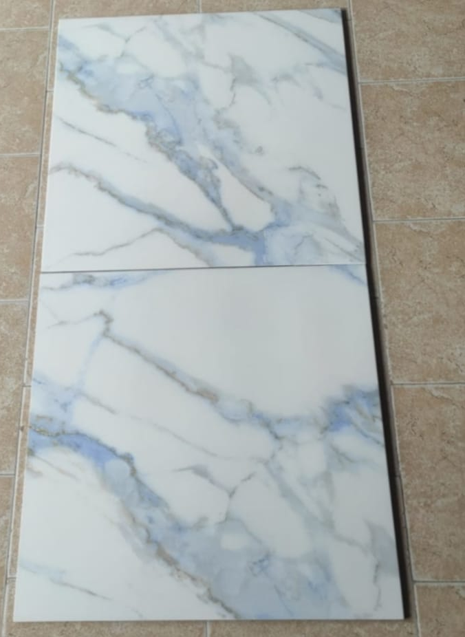 Porcelanato Alberdi Calacata Gris Brillante 60x60 (1ra Calidad)