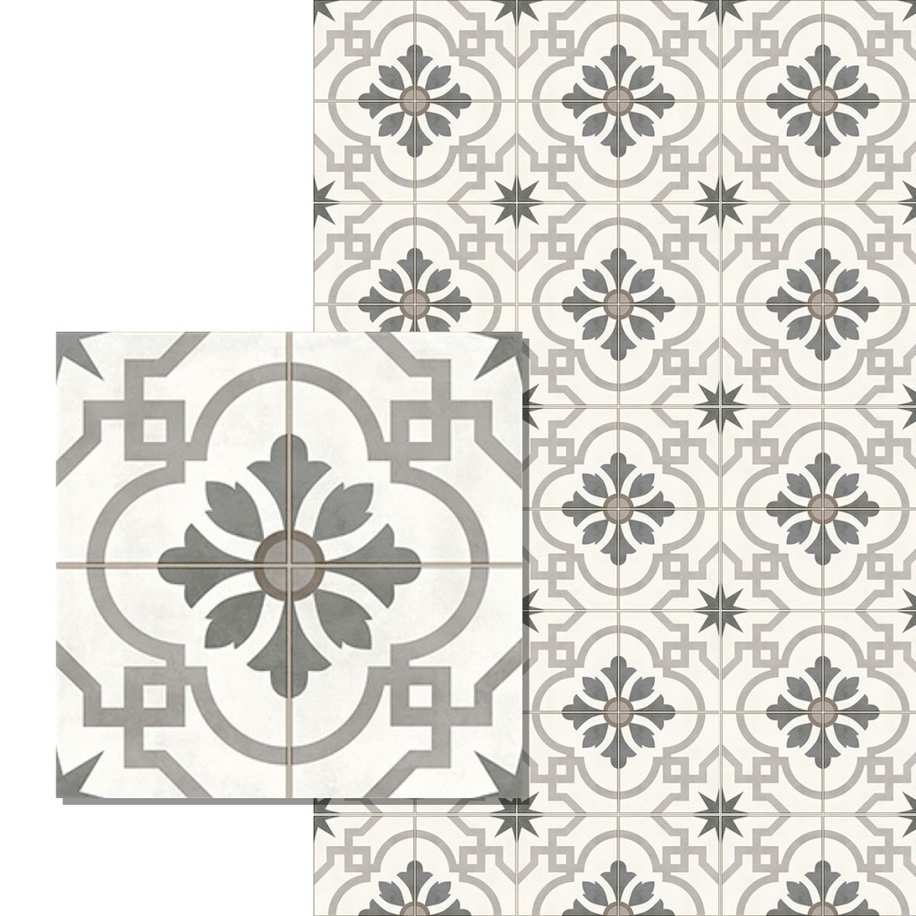 Cerámico Alberdi Cervantes Gris 46x46 (1ra Calidad)