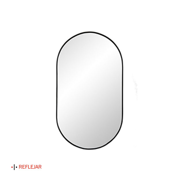 Espejo Reflejar Tic Tac Black 40x70cm