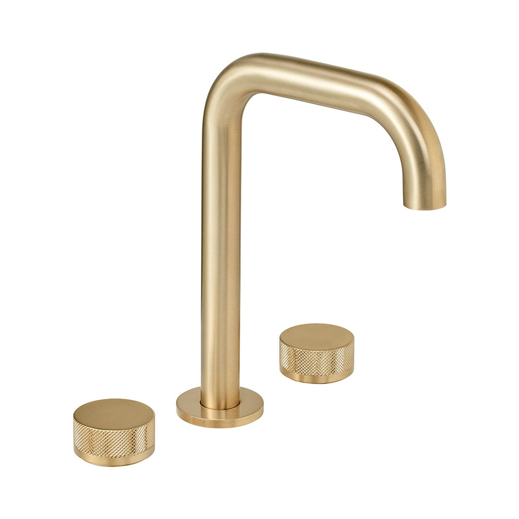 Grifería de Lavatorio Peirano Línea Fabric Gold Cierre Cerámico 60-100G