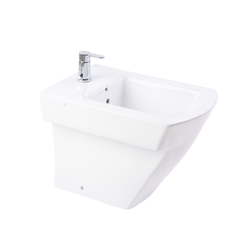 Bidet 1 Agujero Roca Línea Hall Blanco