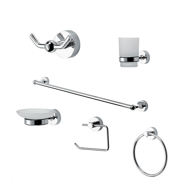 Kit de Accesorios 6 Piezas Peirano Línea 3000 Cromo 3006