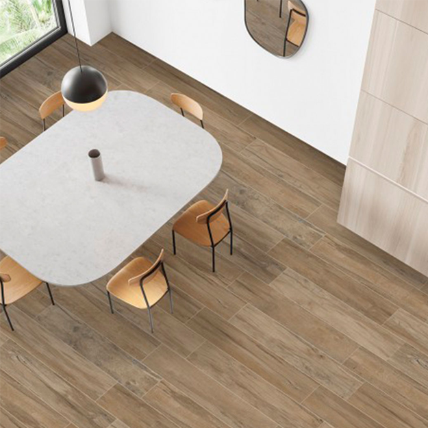 Porcelanato Alberdi Madison Brown Rectificado 20x120 (2da Calidad)