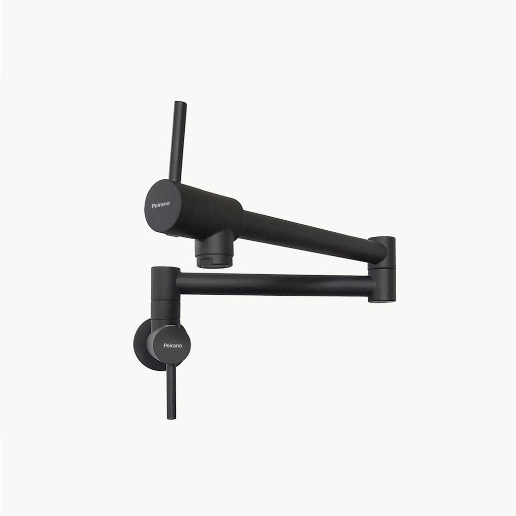 Grifería Monocomando de Cocina Rebatible Peirano Marbella Black 52-121N