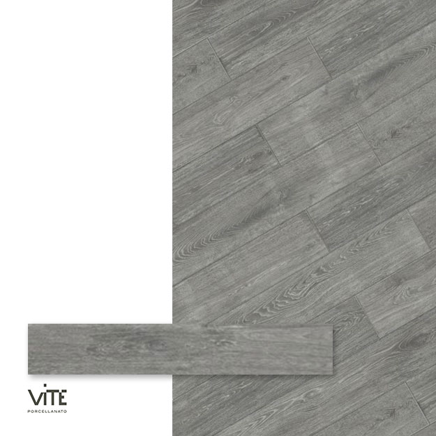 Porcelanato Vite Nordika Smoke 20x120 (2da Calidad)