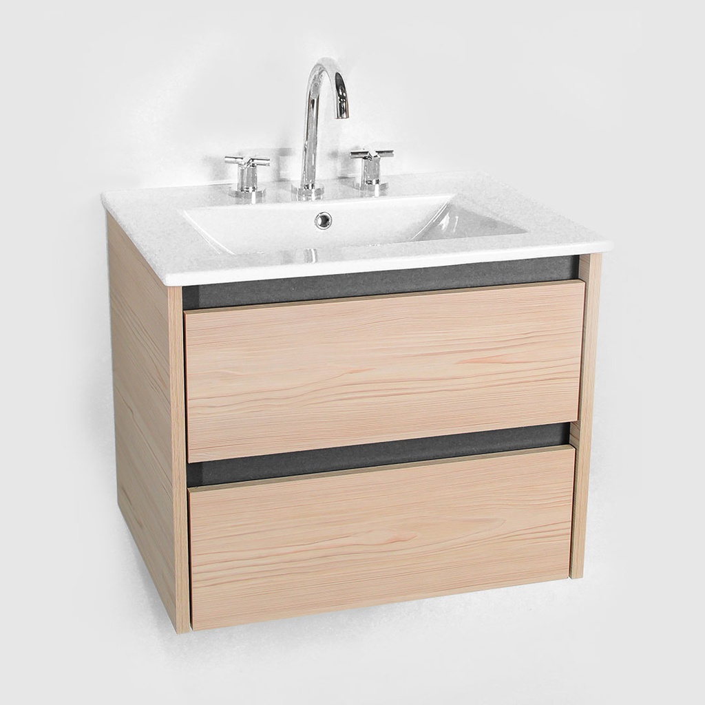 Vanitory Colgante 60cm Novara Alerce (Mesada Loza)