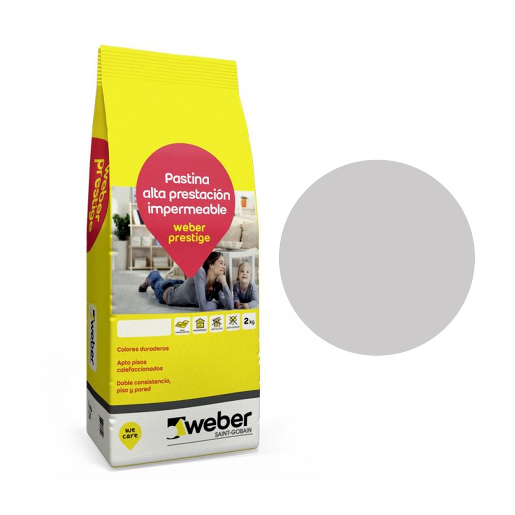 Pastina Weber Prestige Color Gris Perla (Bolsa 2kg)
