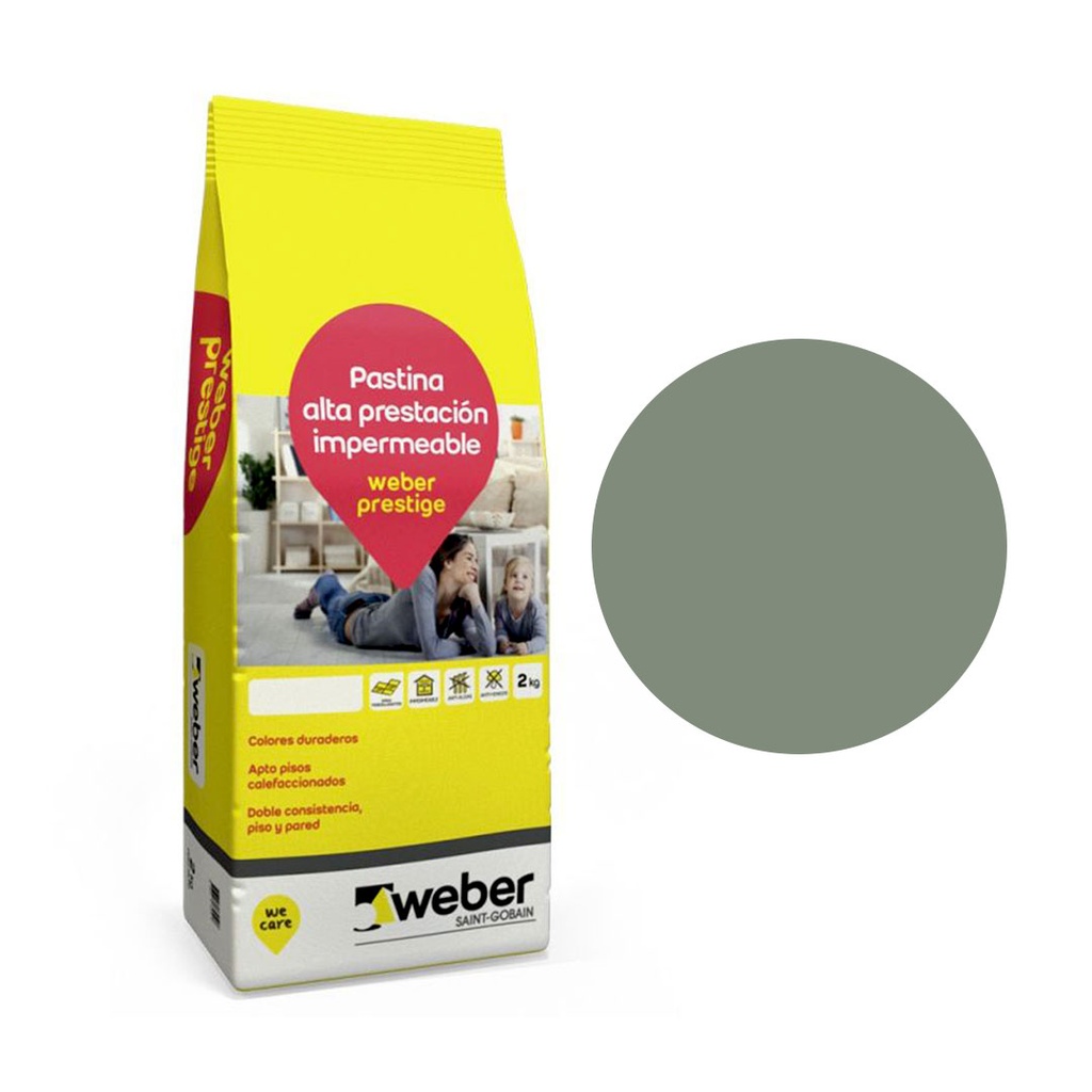 Pastina Weber Prestige Color Jade (Bolsa 2kg)