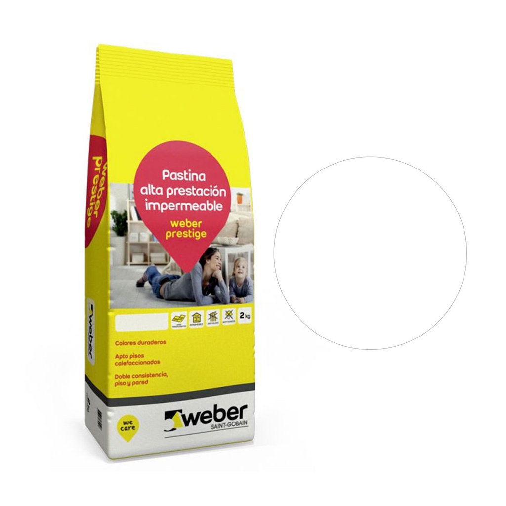Pastina Weber Prestige Color Nieve (Bolsa 2kg)