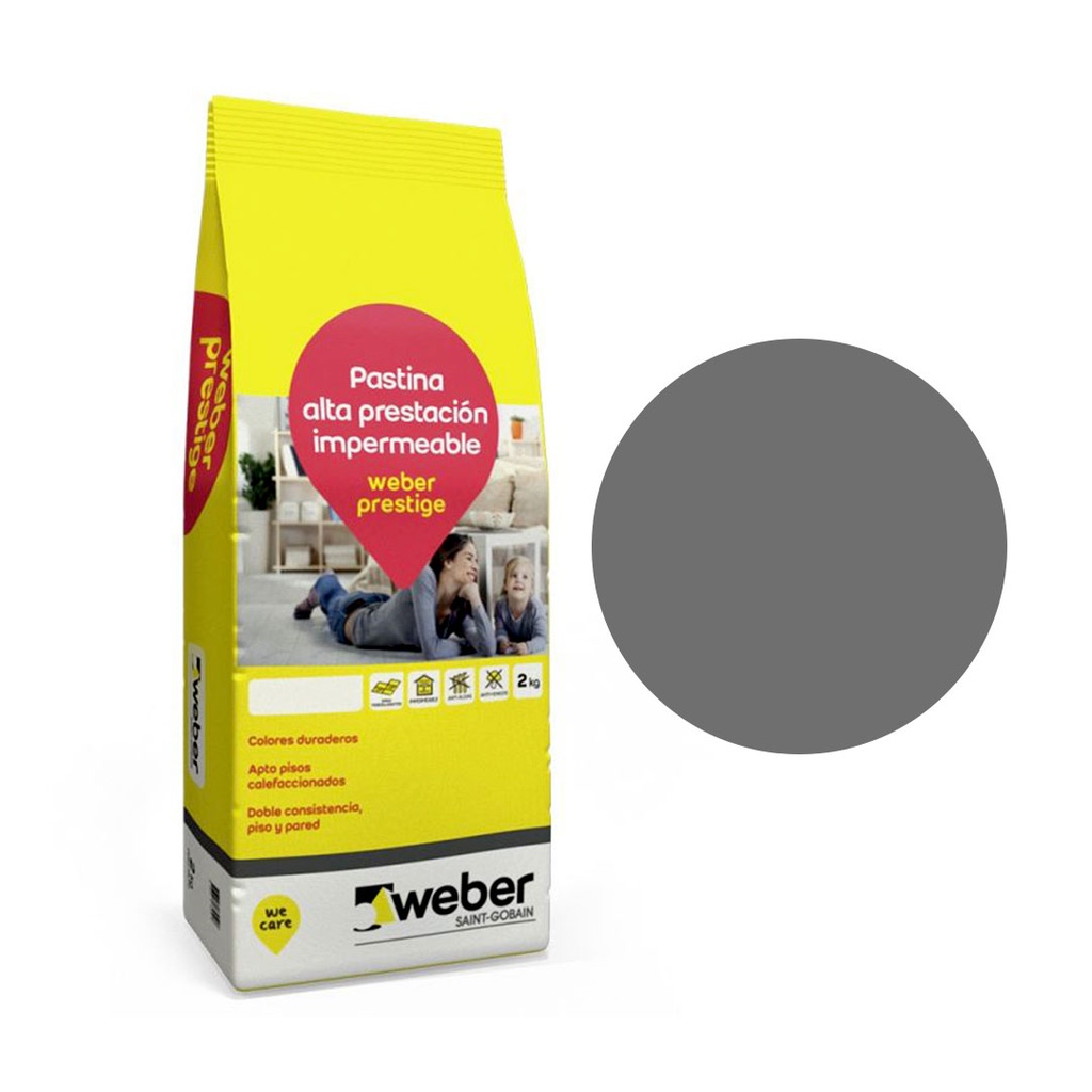 Pastina Weber Prestige Color Plomo (Bolsa 2kg)
