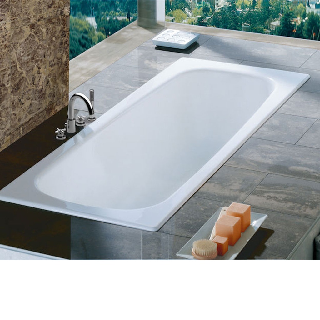 Bañera de Acero Roca Línea Sacha 160x70cm AB60T1000