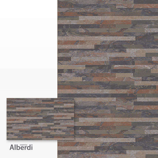 Revestimiento Alberdi Salerno Grafito 34x51 (2da Calidad)