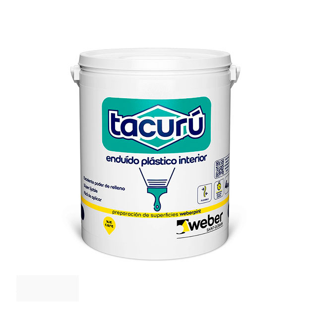 Enduido Interior Tacurú Blanco (Balde 4L)