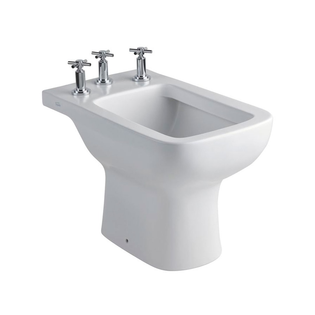 Bidet 3 Agujeros Ferrum Línea Trento Blanco BEL3J