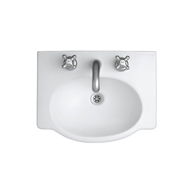 Lavatorio 3 Agujeros Ferrum Venecia 48cm Blanco L4V3J