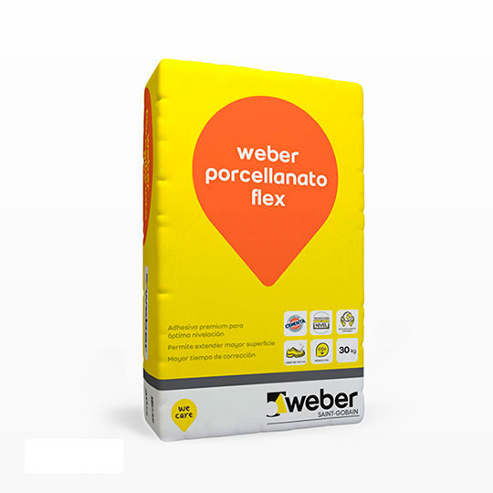 Pegamento Flexible para Porcelanato Weber Flex (Bolsa 25kg) 92-0126