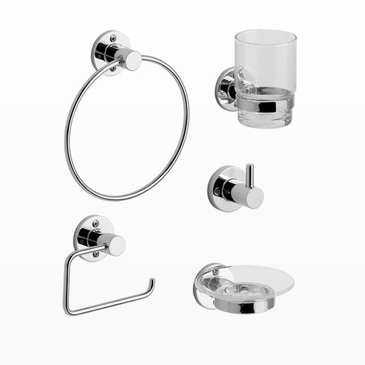 [15343] Kit de Accesorios 5 Piezas FV Línea Arizona Cromo 179.05/B1