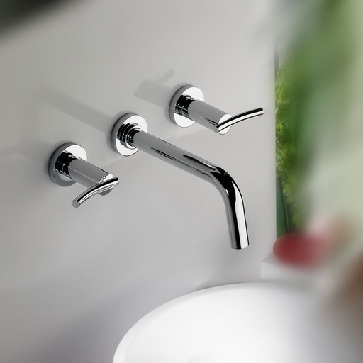 [17532] Grifería de Pared para Lavatorio FV Línea Libby Cromo 203/39