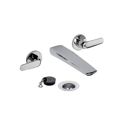 [37451] Grifería de Pared para Lavatorio FV Línea Epuyén Cromo 203/L2