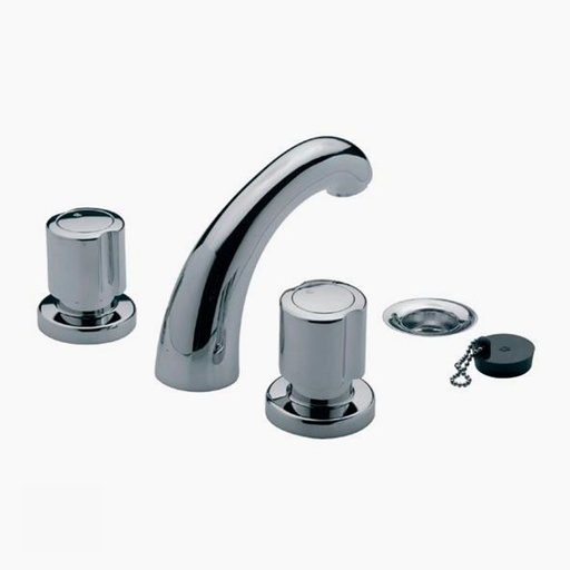 [16102] Grifería Doble Comando de Lavatorio FV Línea Allegro Cromo 207/15