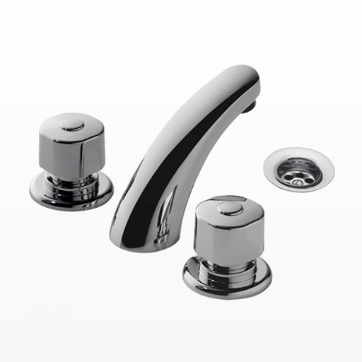 [15594] Grifería Doble Comando de Lavatorio FV Línea Arizona Plus Cromo 207/B1P