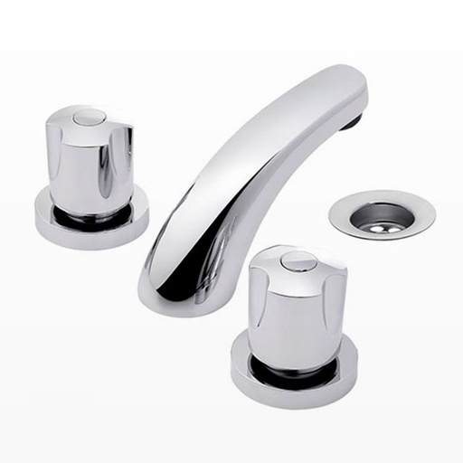 [2352] Grifería Doble Comando de Lavatorio FV Línea Pampa Cromo 207/B6