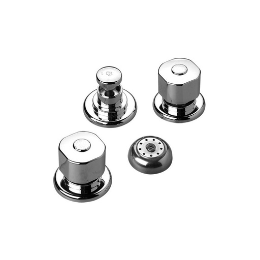 [15595] Grifería Doble Comando de Bidet FV Línea Arizona Plus Cromo 295/B1P