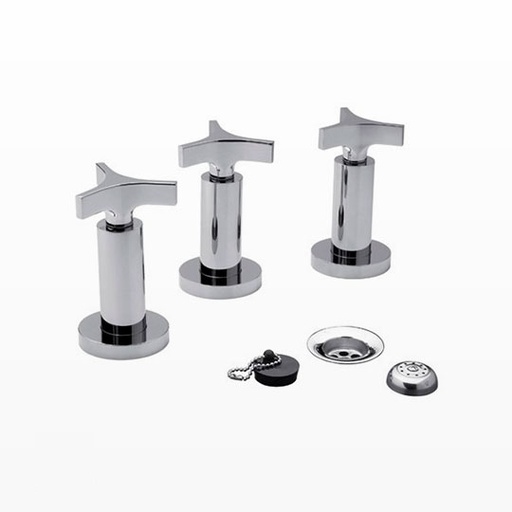 [22299] Grifería Doble Comando de Bidet FV Línea Triades Cromo 295/C3