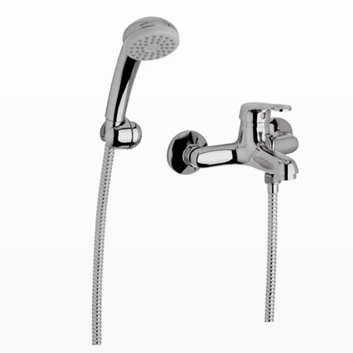 [15338] Grifería Monocomando Ducha Exterior c/Pico FV Puelo Cromo 310/B5