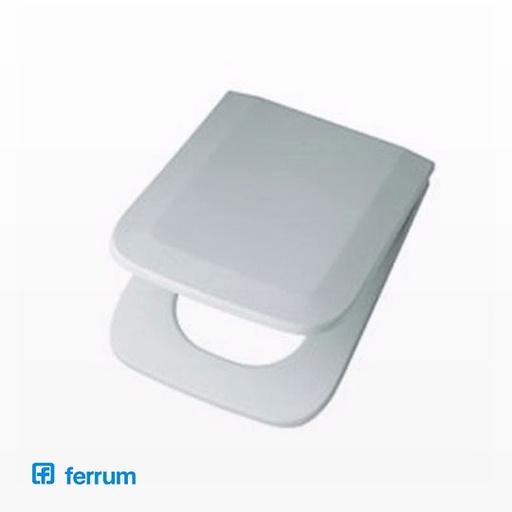 [10376] Asiento de Inodoro Ferrum Línea Trento Herraje Nylon TEX-B