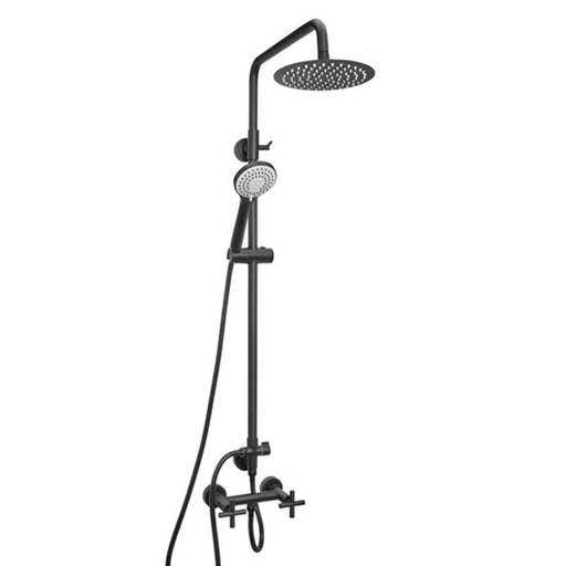 [51143] Grifería Ducha Exterior con Columna Peirano Black Velvet 84-190