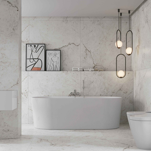 [30683] Porcelanato Lume Calacata Bianco Pulido 60x60 (1ra Calidad)