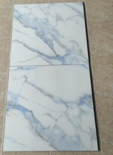 [66187] Porcelanato Alberdi Calacata Gris Brillante 60x60 (1ra Calidad)