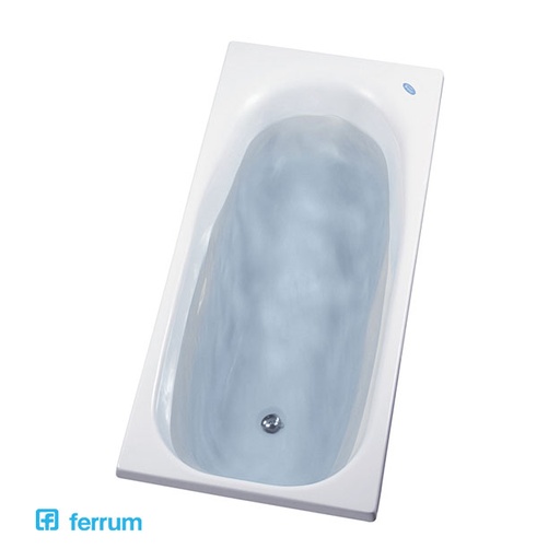 [12735] Bañera Ferrum Atuel 150x70x40cm Blanca BA15