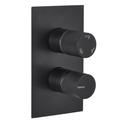 [51229] Grifería Monocomando de Ducha 3 Funciones Peirano Fabric Black 80-200N