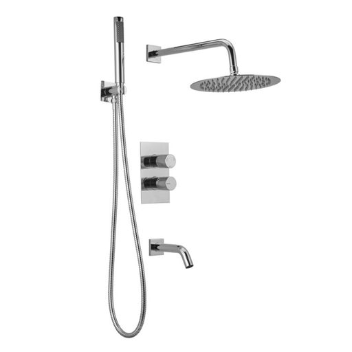 [51233] Grifería Monocomando de Ducha 3 Funciones Peirano Fabric Cromo 80-200C