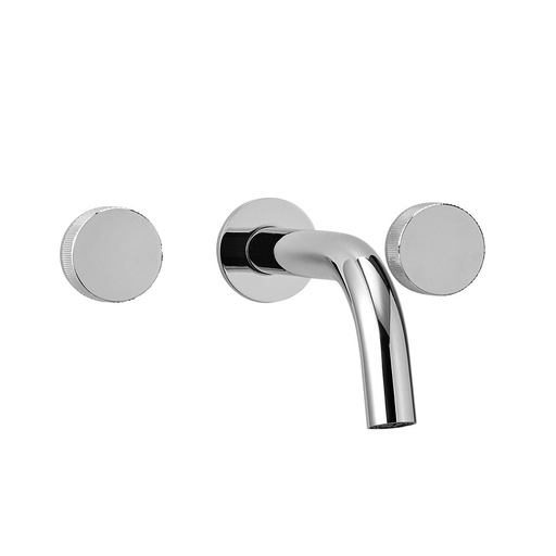 [51132] Grifería de Pared para Lavatorio Peirano Fabric Cromo 62-100C