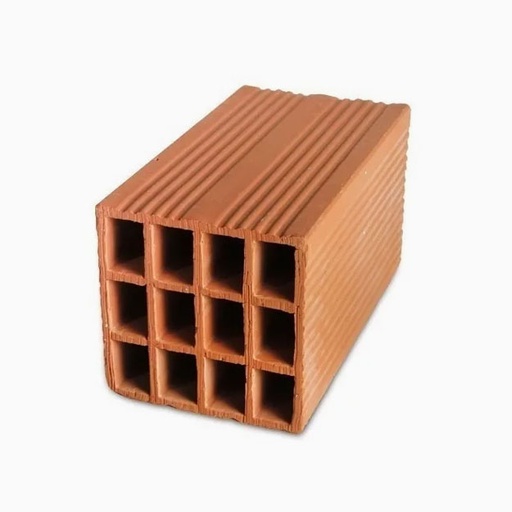 [936] Ladrillo Hueco Cerámico 18x18x33 (12 Agujeros)
