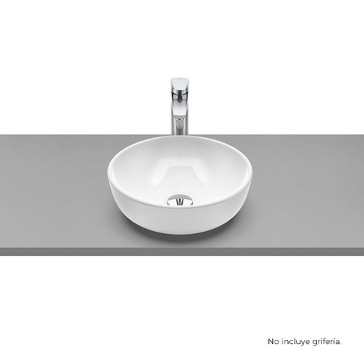 [2855] Bacha de Apoyo Roca Optica Round 35cm Blanco