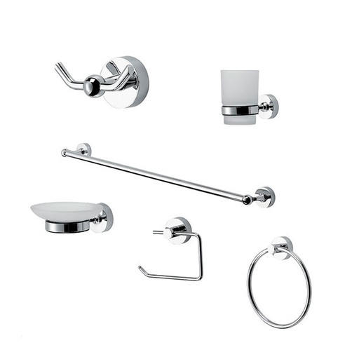 [51810] Kit de Accesorios 6 Piezas Peirano Línea 3000 Cromo 3006